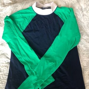 LANDS END Youth long sleeve rash guard/swim shirt, Size L